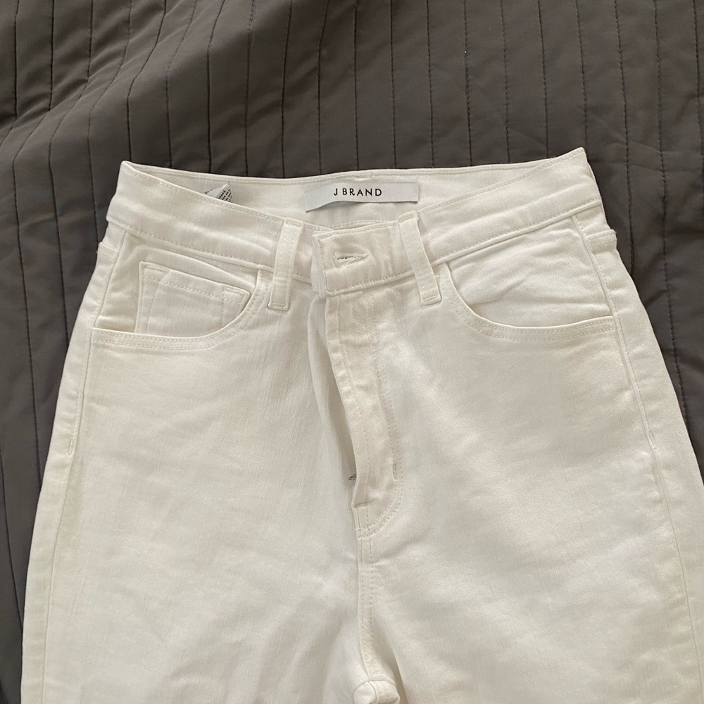 J Brand High Rise Skinny Jeans White